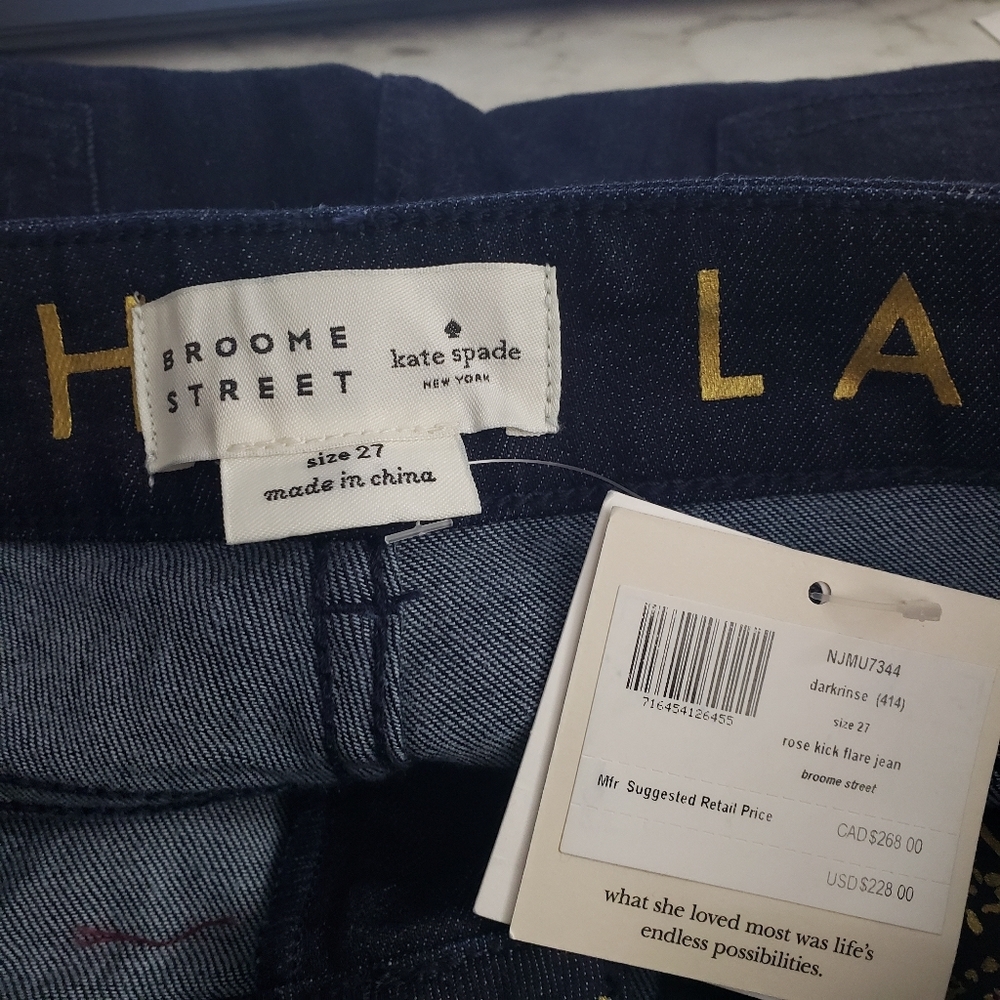 Kate Spade Rose Kick Flare Jean - Picture 4 of 10